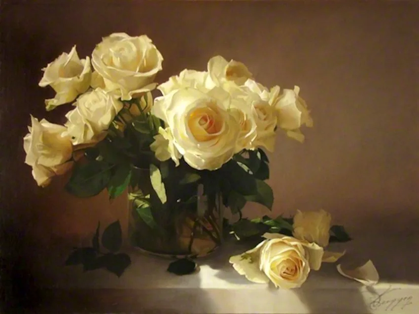 Les roses blanches de Daniel Trammer