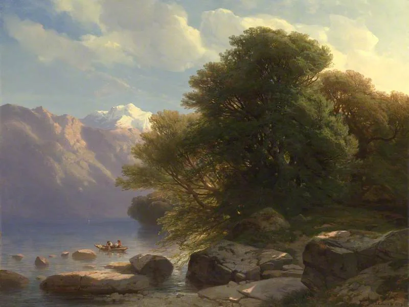Sur le lac en montagne de Daniel Trammer
