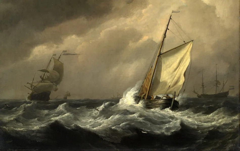Tempête en mer de Daniel Trammer