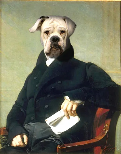 Boxer en notable, œuvre originale de Daniel Trammer