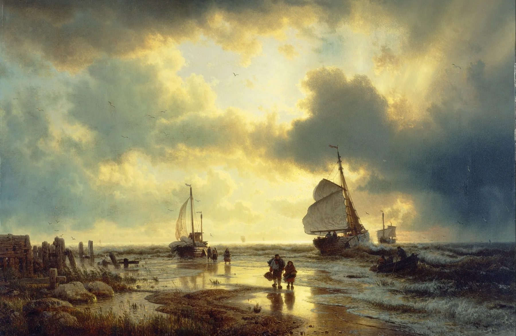 L'aube, retour de pêche, Daniel Trammer