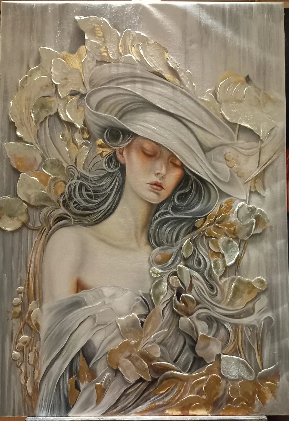 sous le relief 100x 70 cm de Daniel Trammer