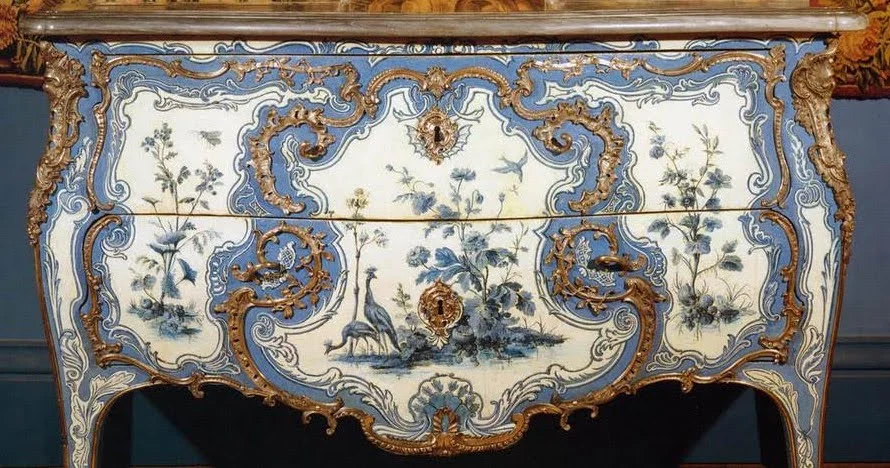 Commode peinte de Daniel Trammer